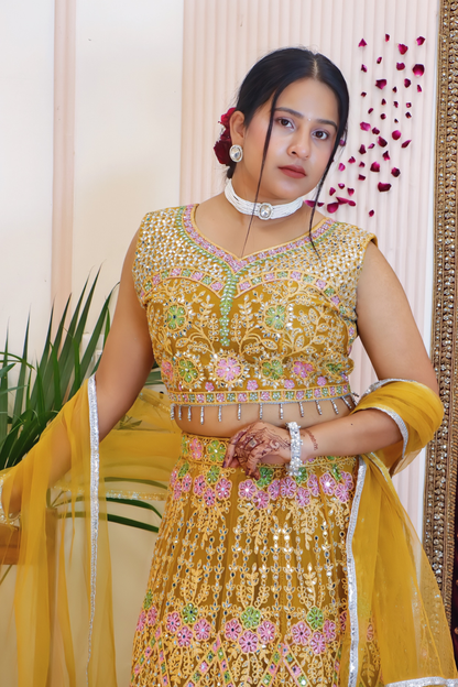 Vibrant Yellow Lehenga