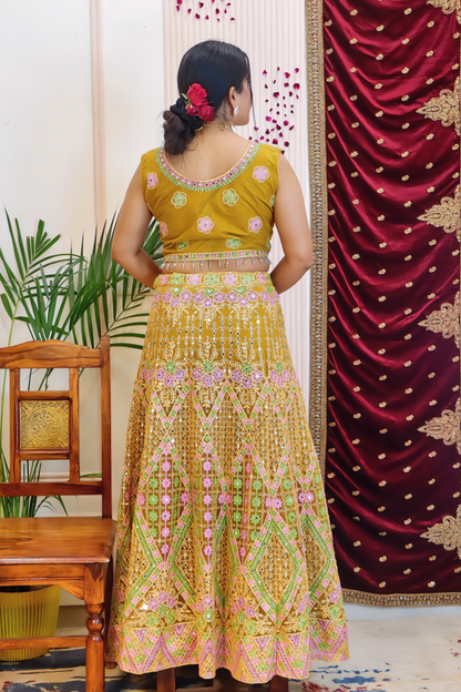 Vibrant Yellow Lehenga
