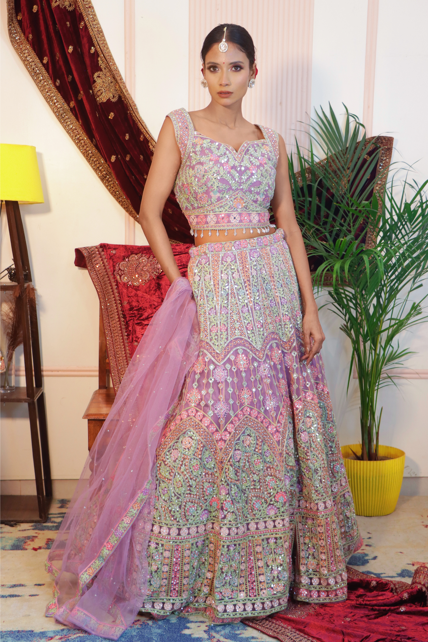 Pastel Lilac Lehenga