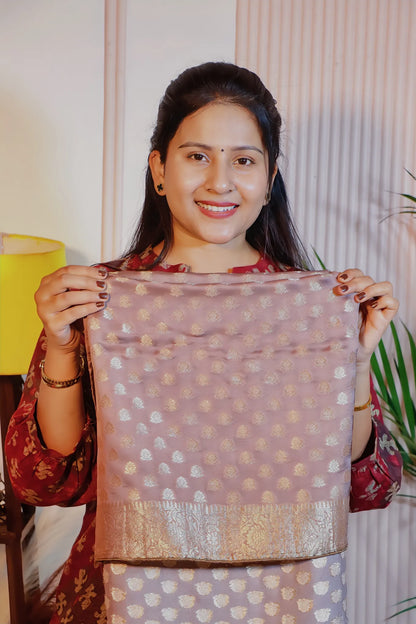 Multicolour katran silk saree, blouse piece