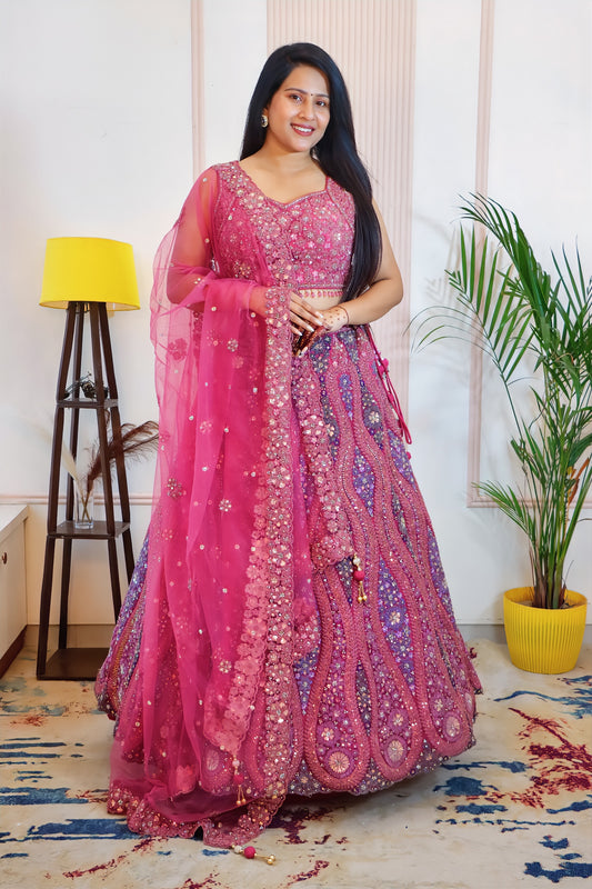 Pink Lehenga Set