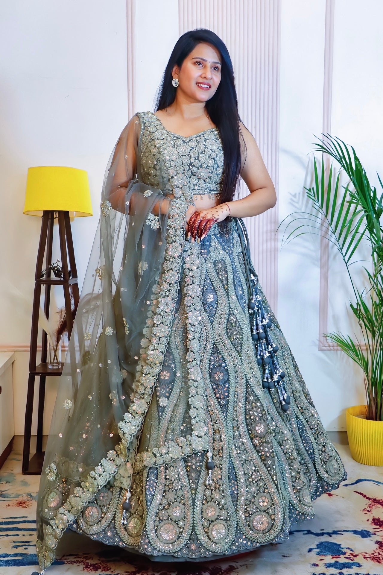 Heena Green Lehenga Set