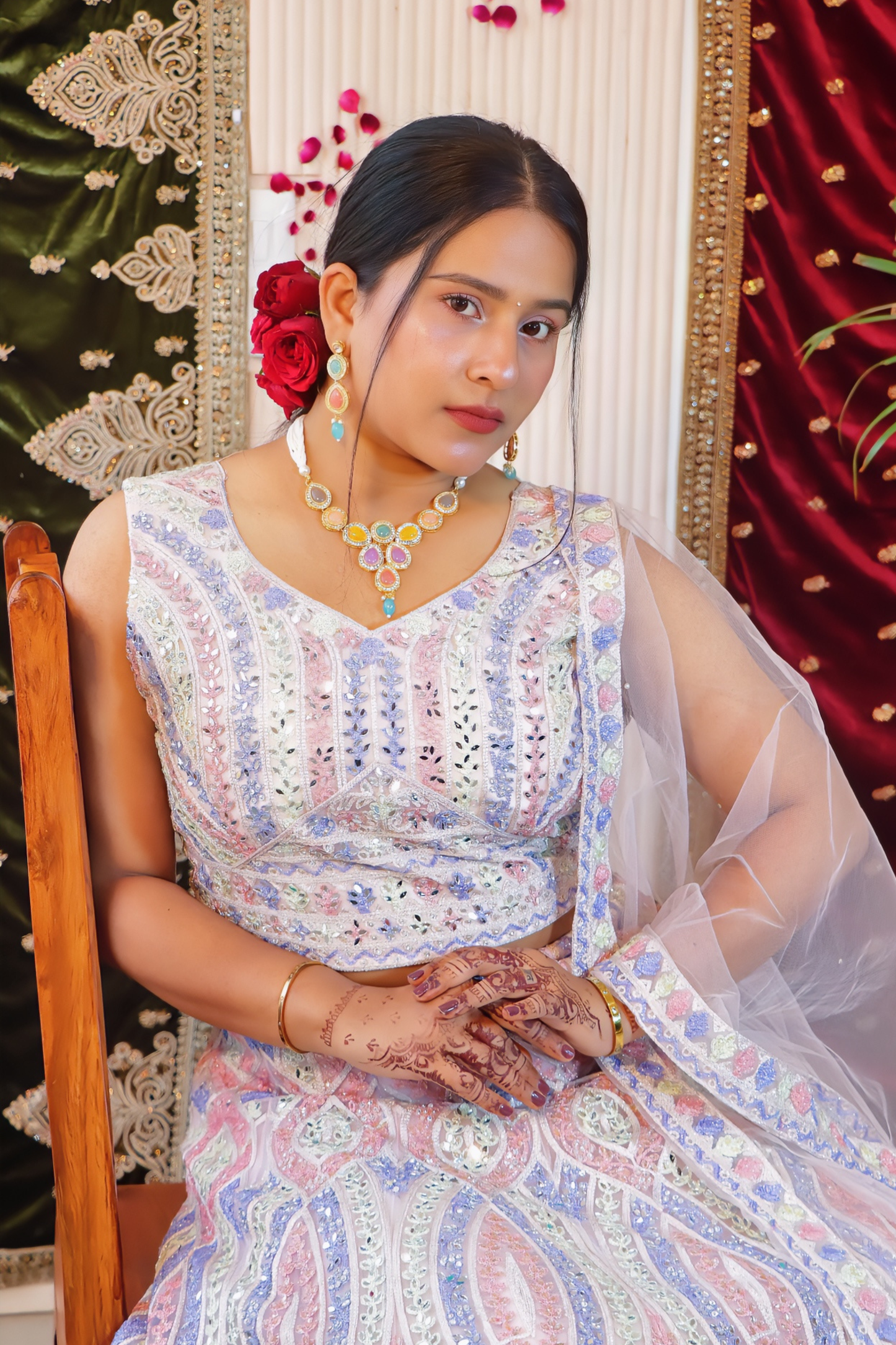 Pastel Colourplay Lehenga