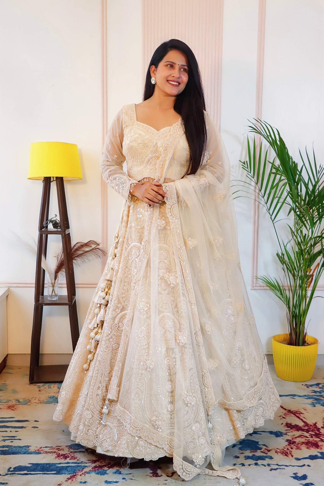 Ethereal Cream Lehenga