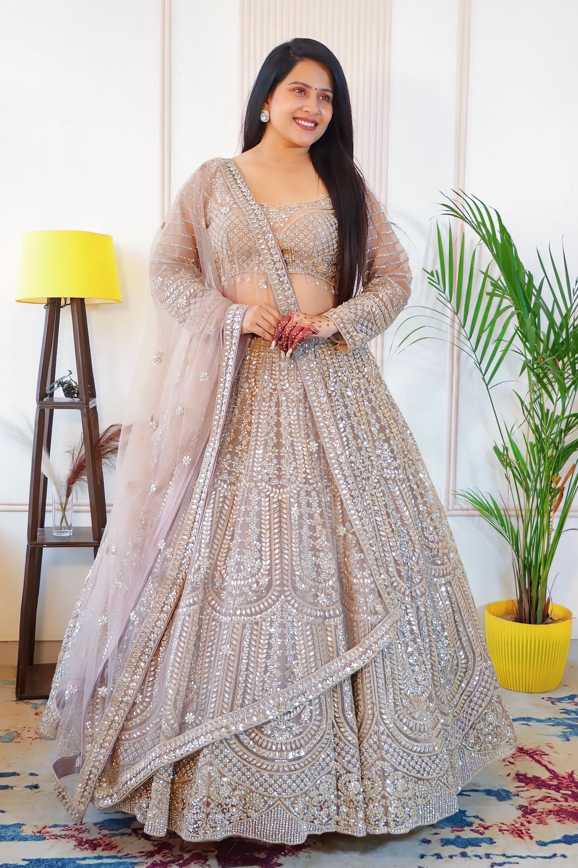 Champagne Gold Elegance Lehenga