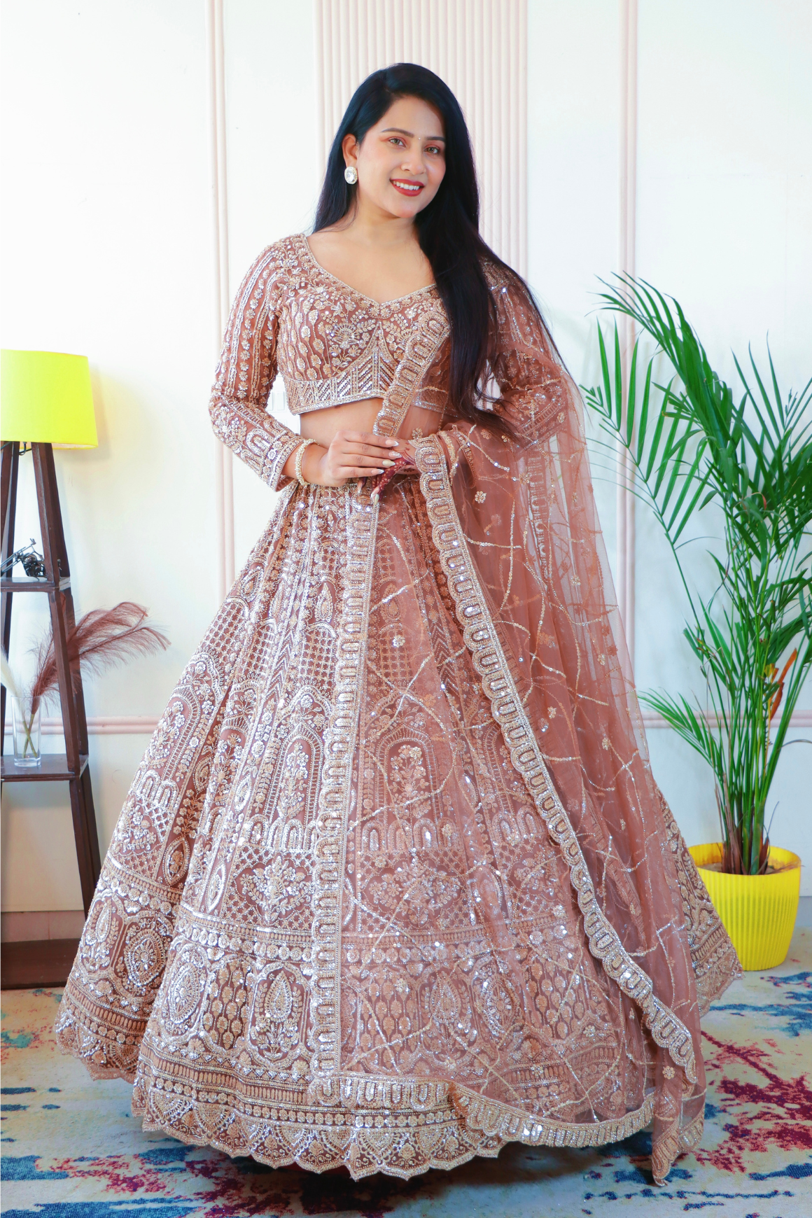 Trophy Gold Lehenga Set