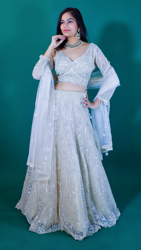 Powder Blue Lehenga