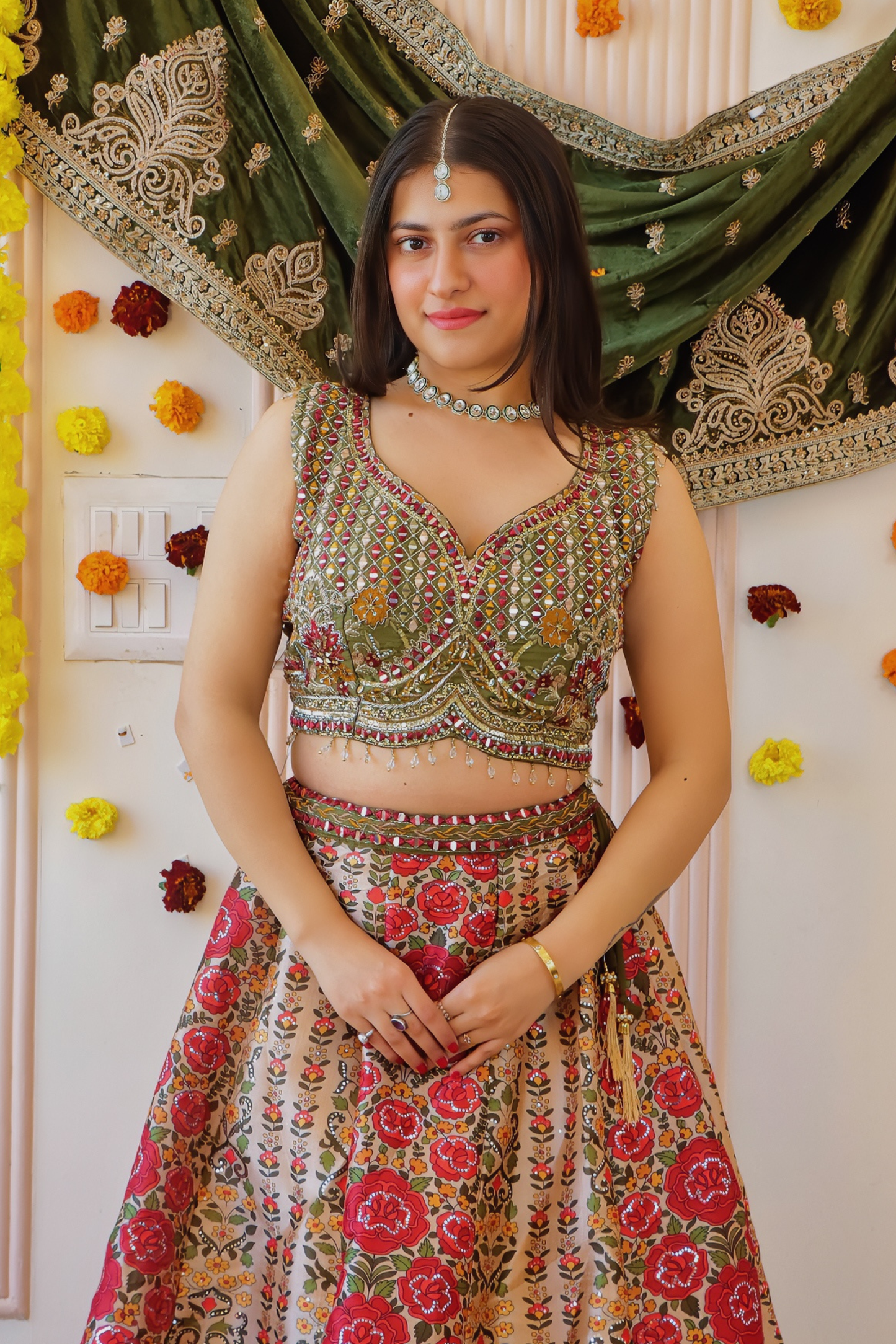 Rich Colorplay Lehenga