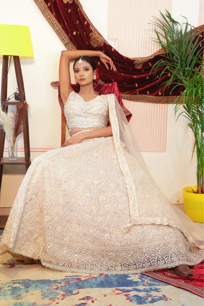 Ivory Lehenga