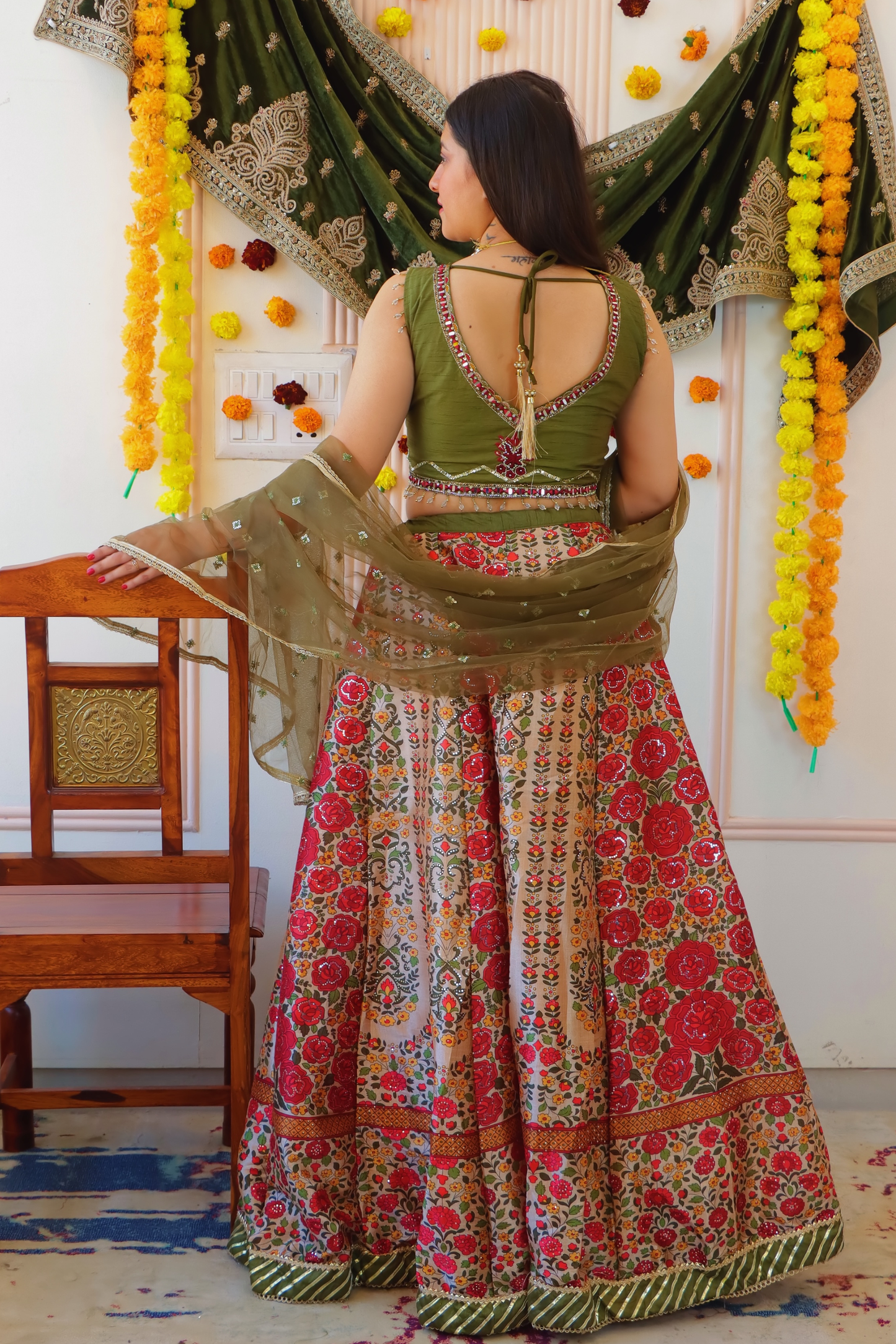 Rich Colorplay Lehenga