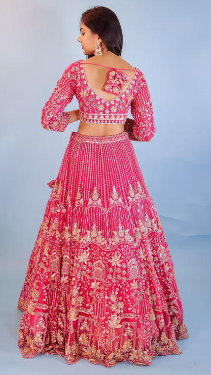 Elegant Pink Lehenga