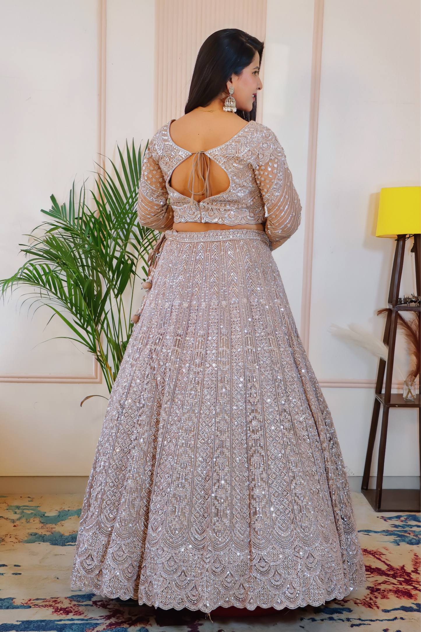 Silver Grey Bridal Lehenga