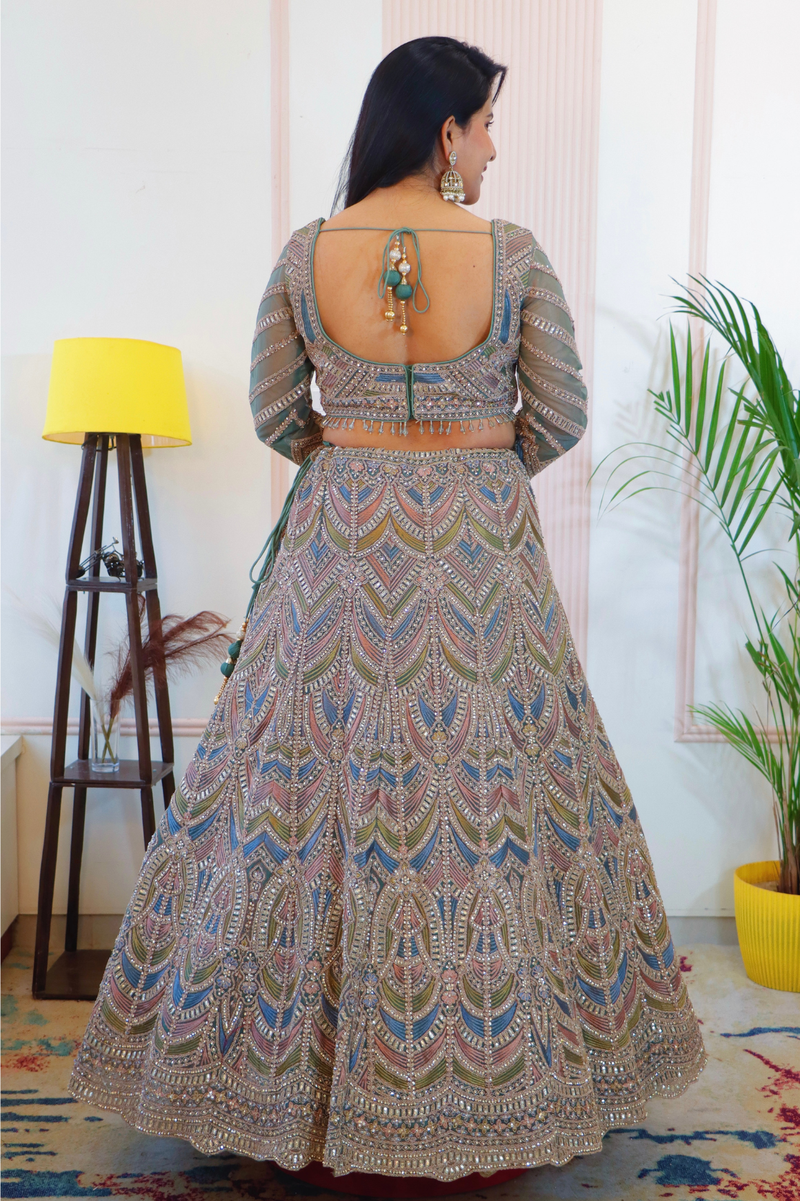 Royal Hunter Green Lehenga