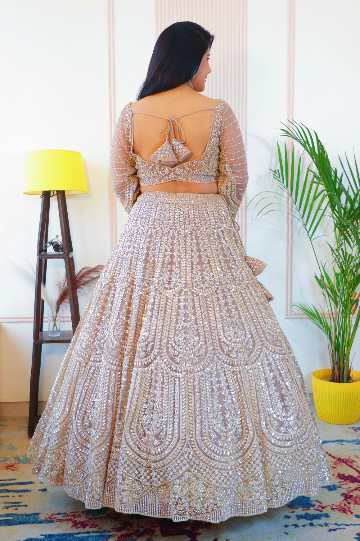 Champagne Gold Elegance Lehenga