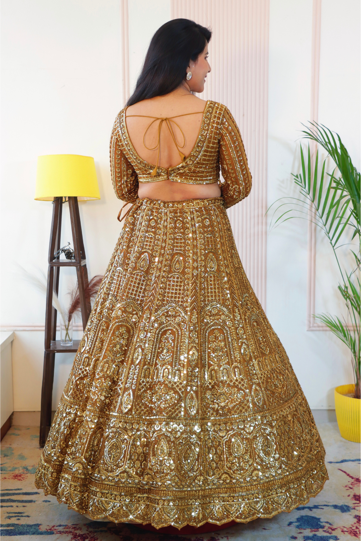 Bronze Lehenga Set