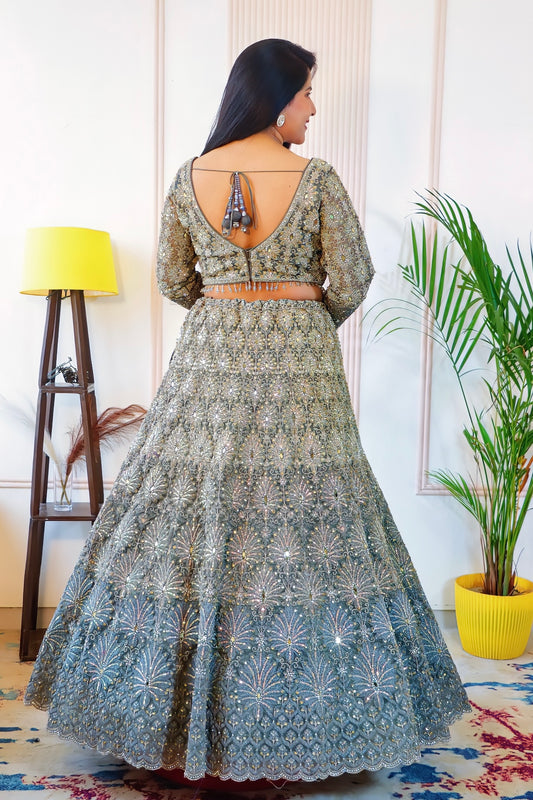 Heena Green Lehenga Set