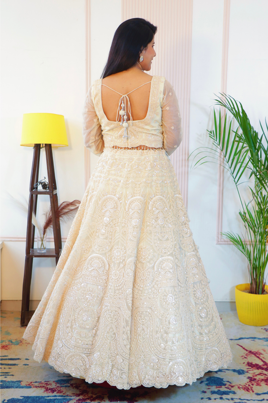 Ethereal Cream Lehenga