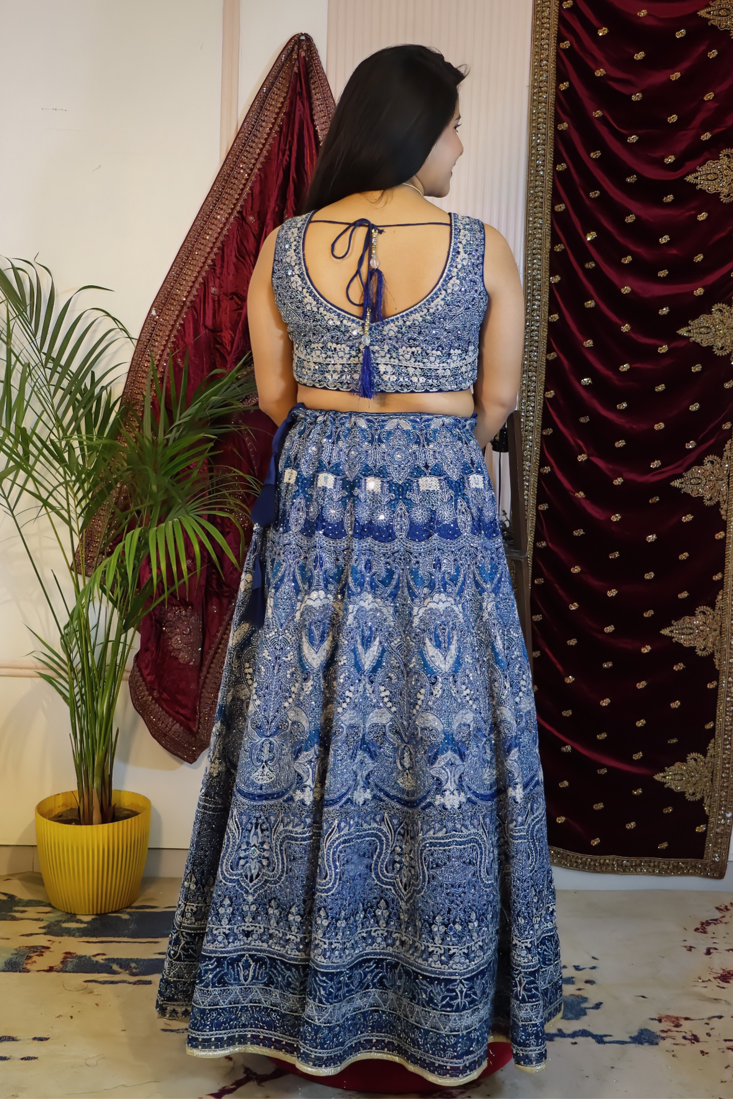 Deep Sapphire Lehenga