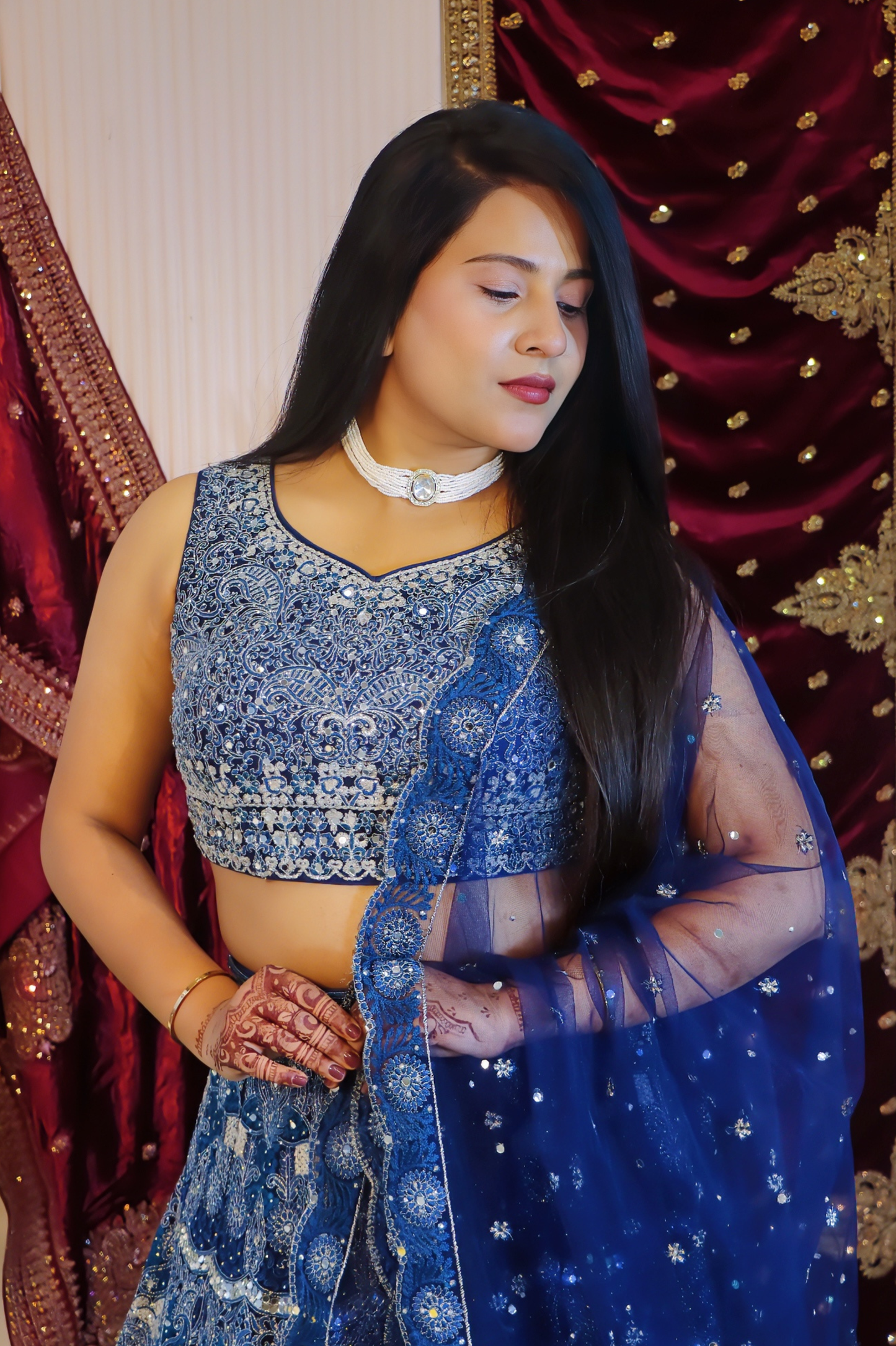 Deep Sapphire Lehenga