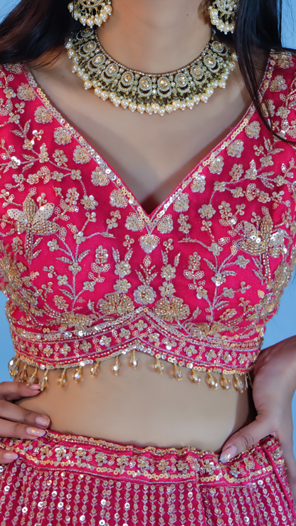 Elegant Pink Lehenga