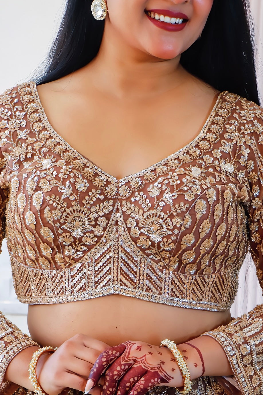 Trophy Gold Lehenga Set