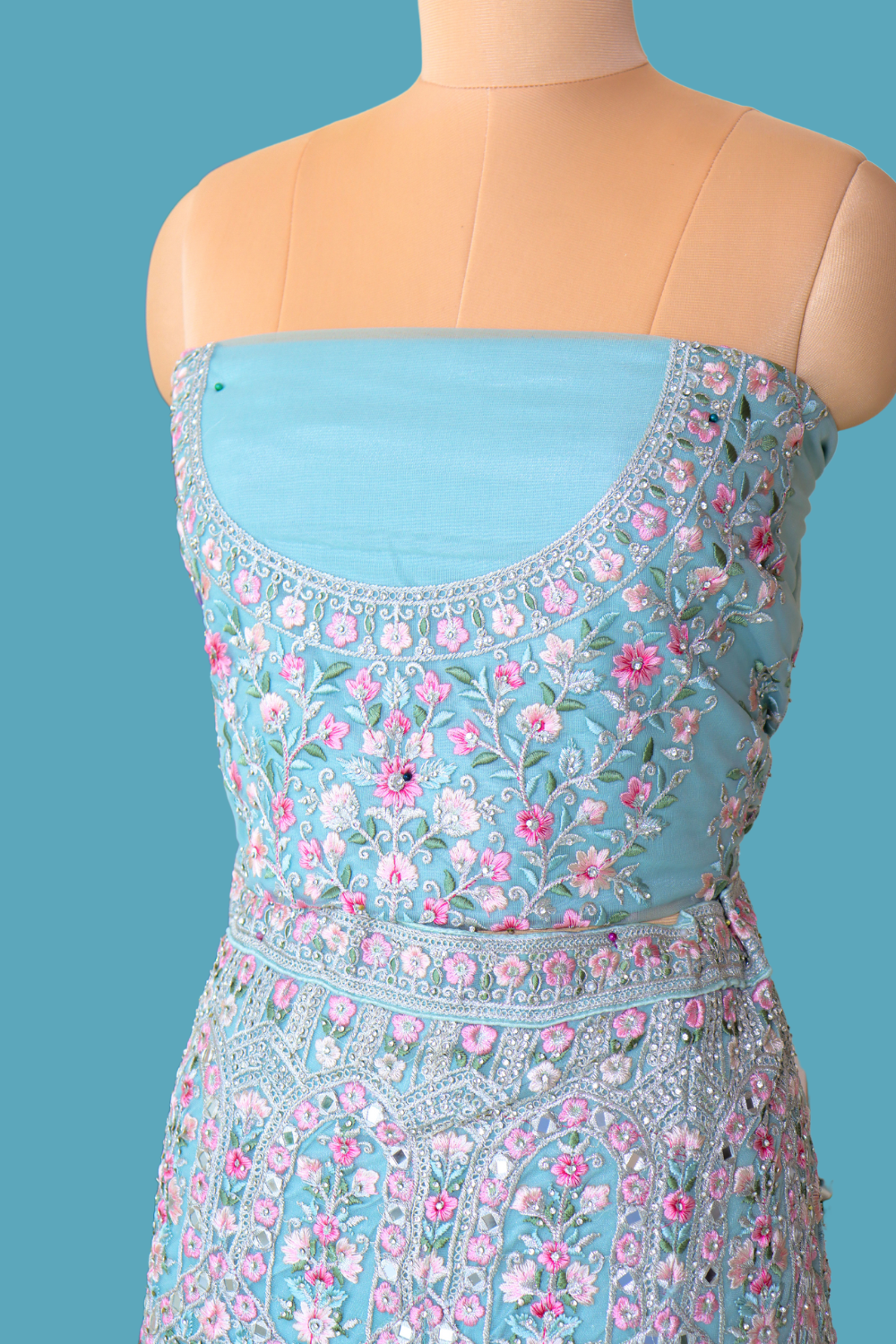 Celeste Threadwork Bridal Lehenga