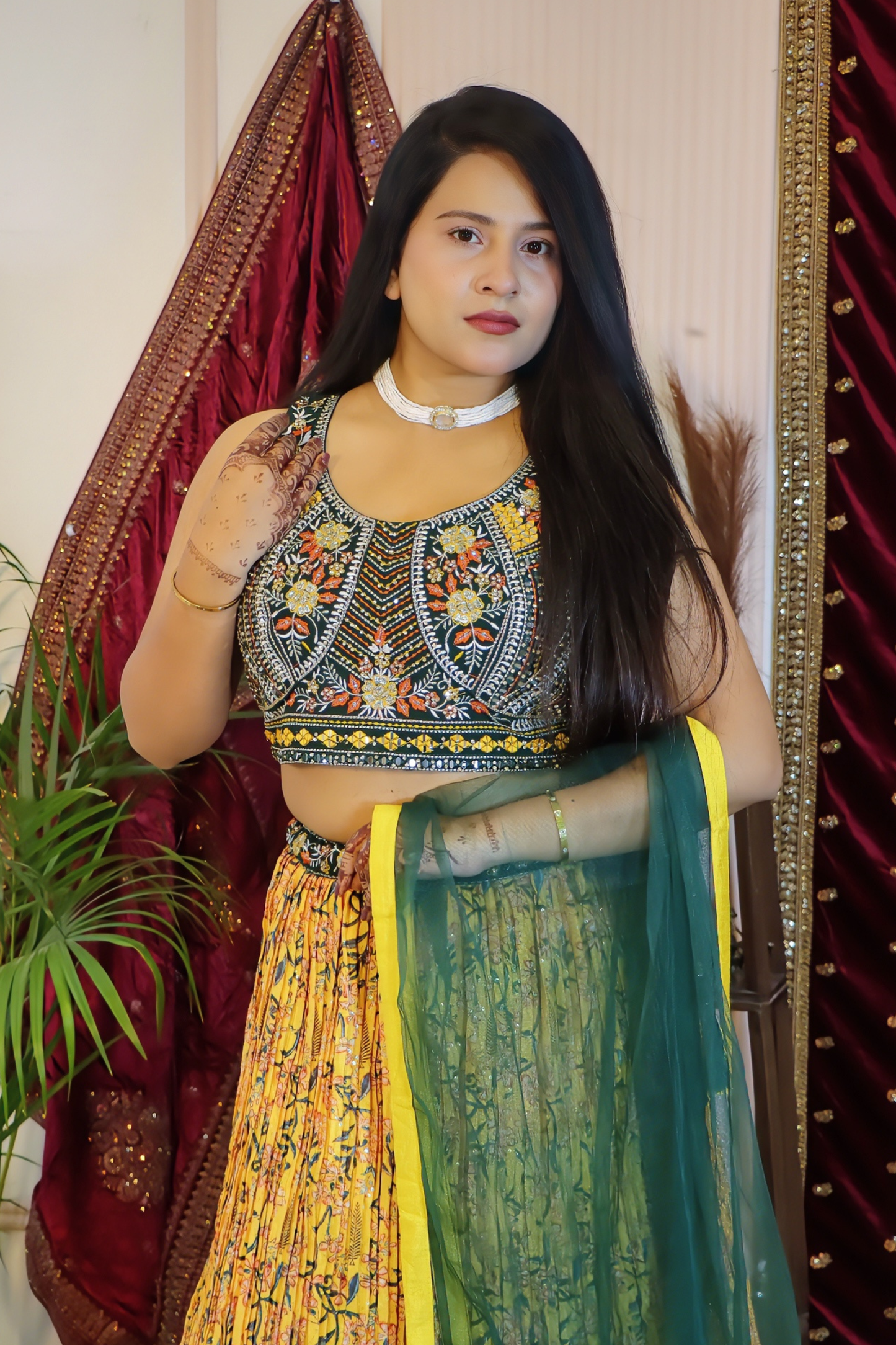 Vibrant Mustard Lehenga