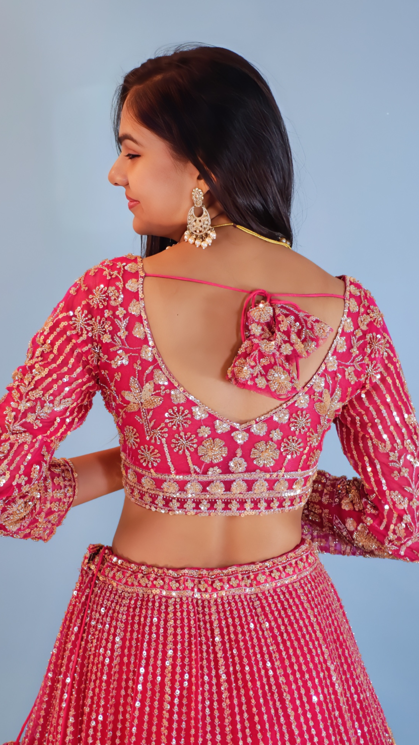Elegant Pink Lehenga