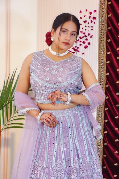 Lilac Lehenga