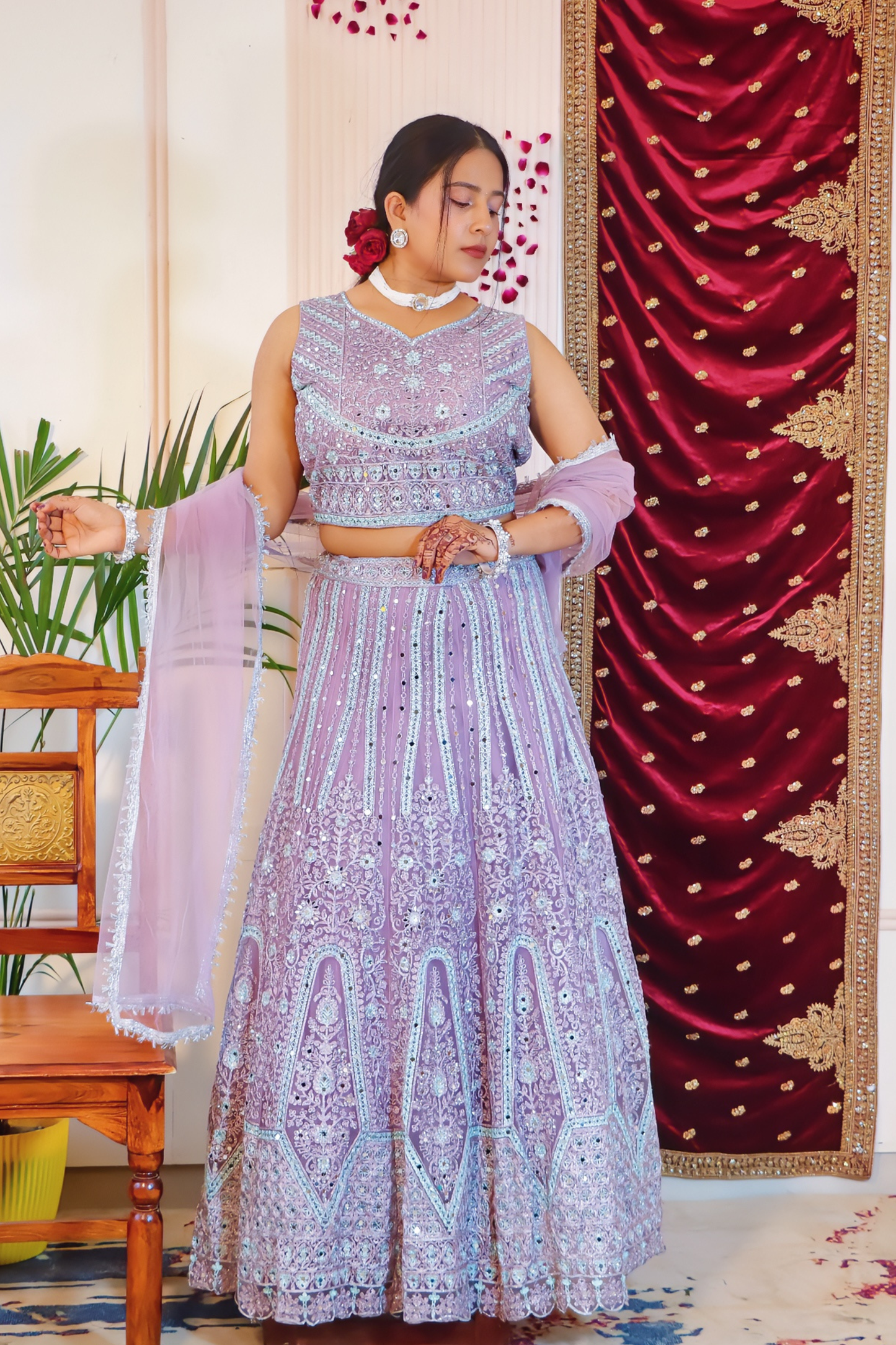 Lilac Lehenga