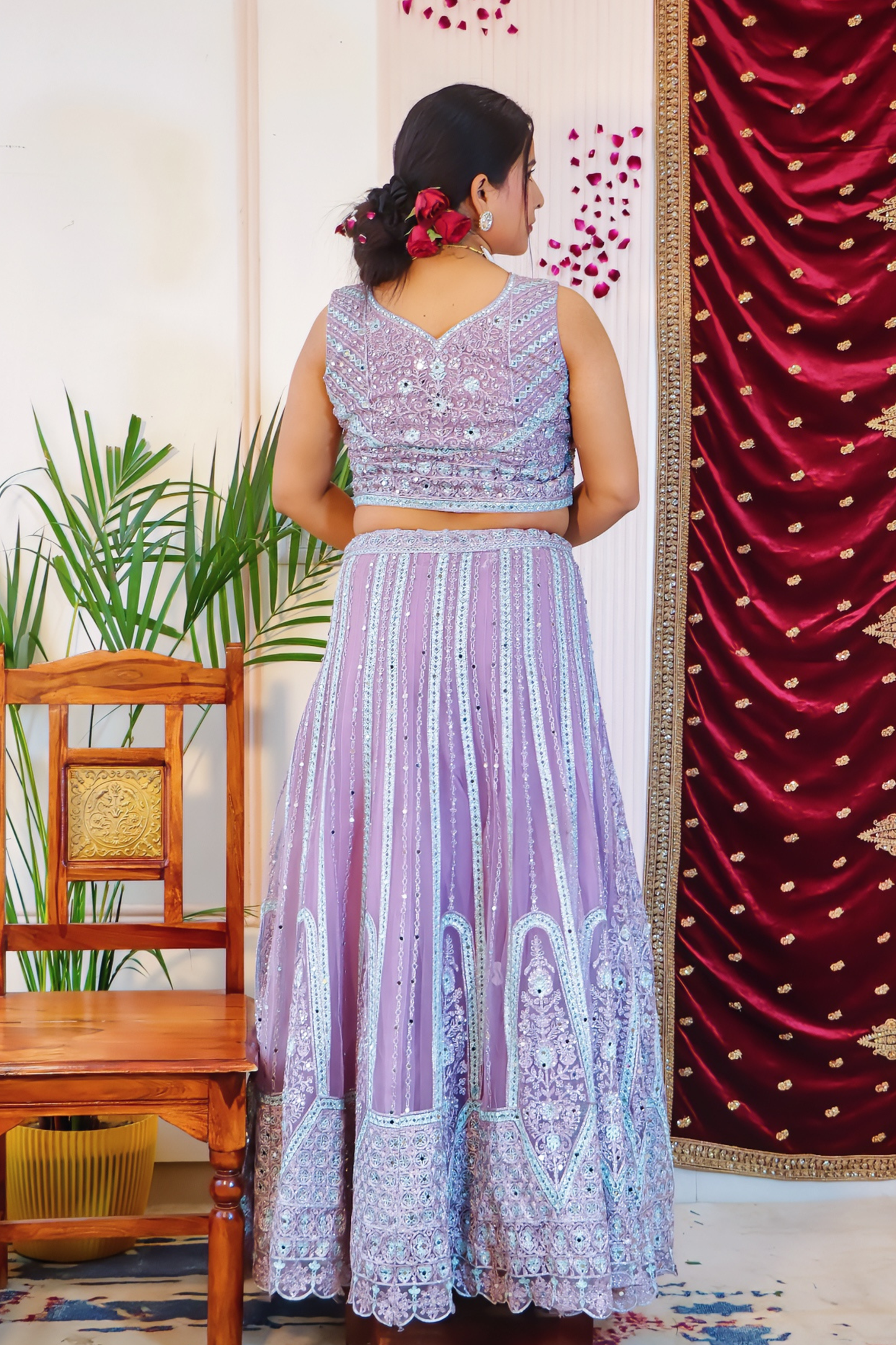 Lilac Lehenga