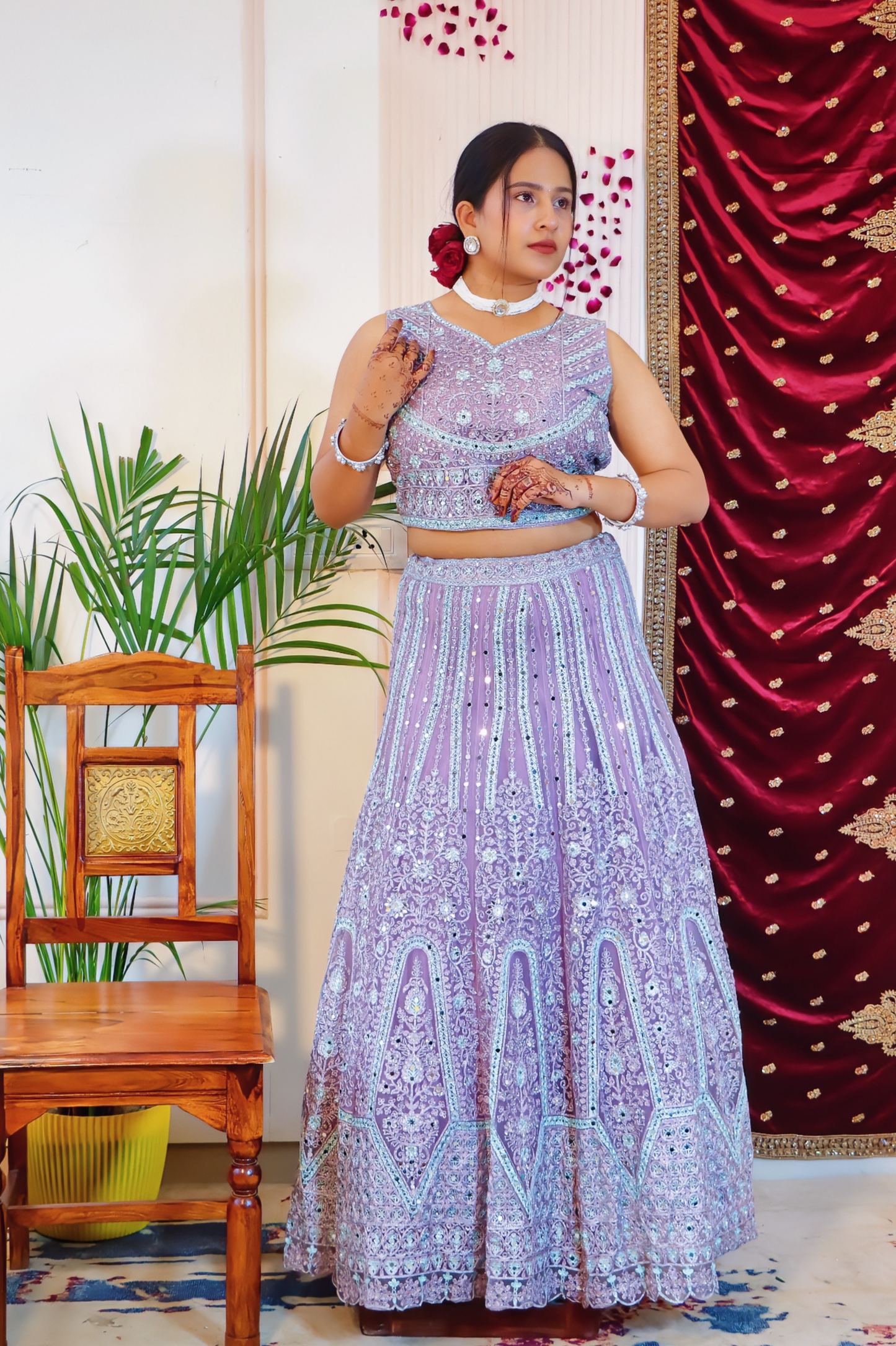 Lilac Lehenga