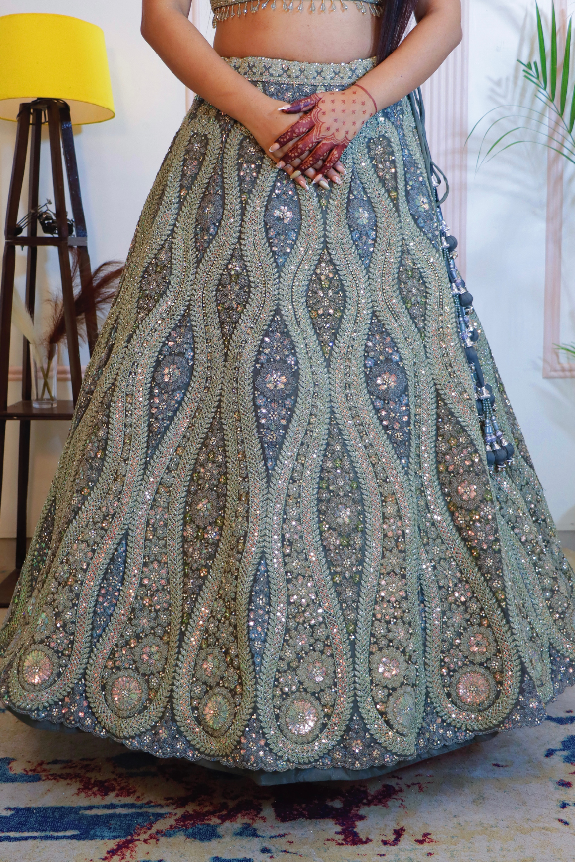 Heena Green Lehenga Set