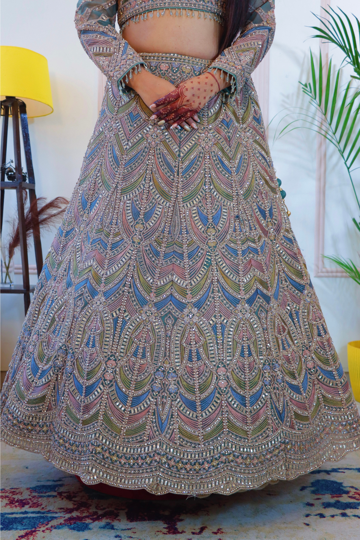 Royal Hunter Green Lehenga