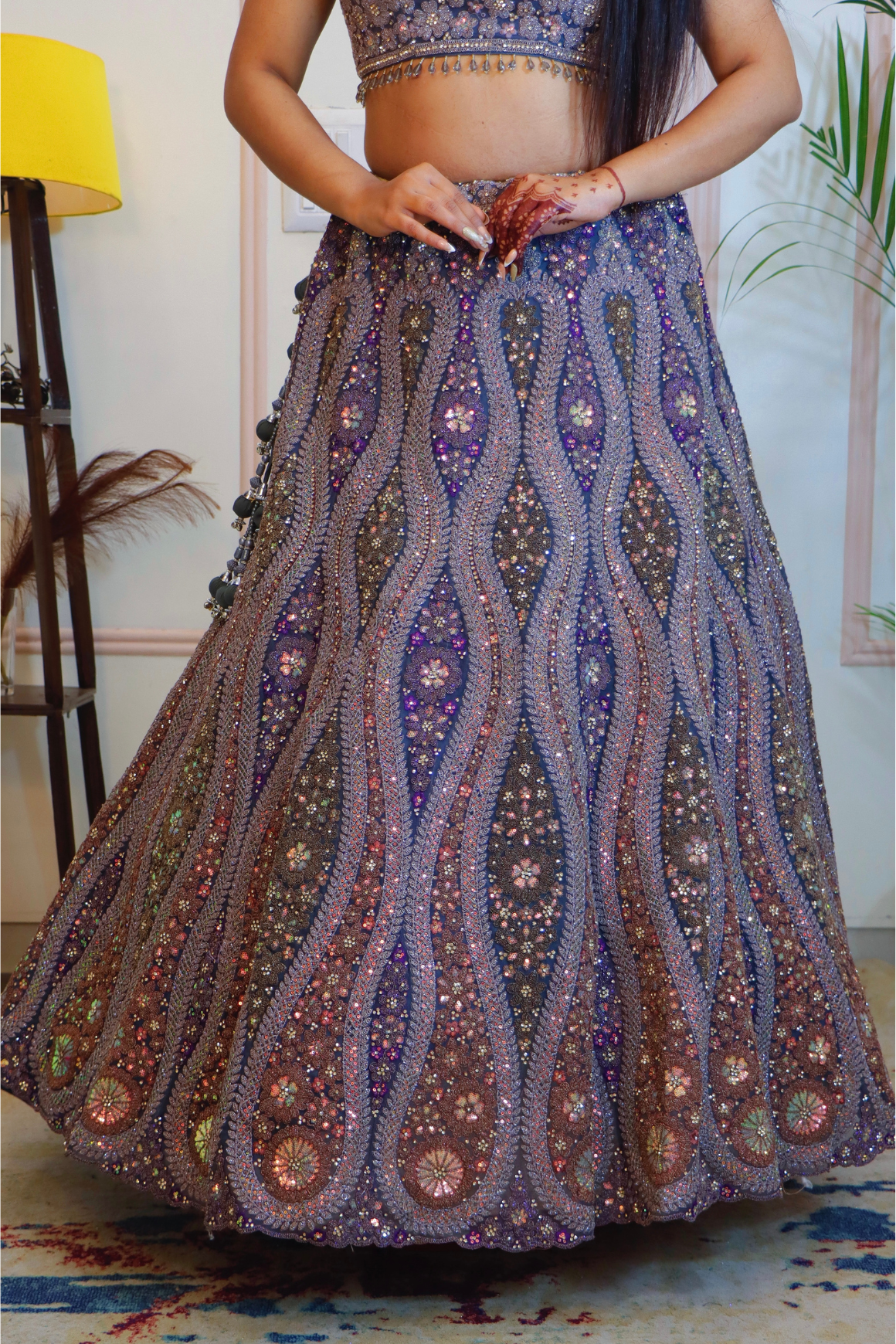 Blue Lehenga set