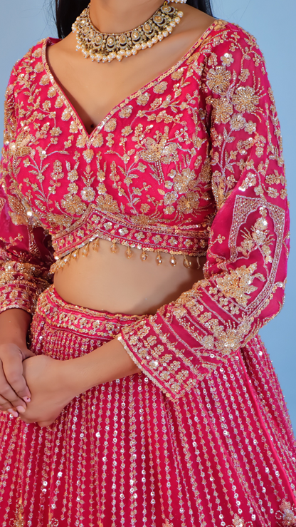 Elegant Pink Lehenga