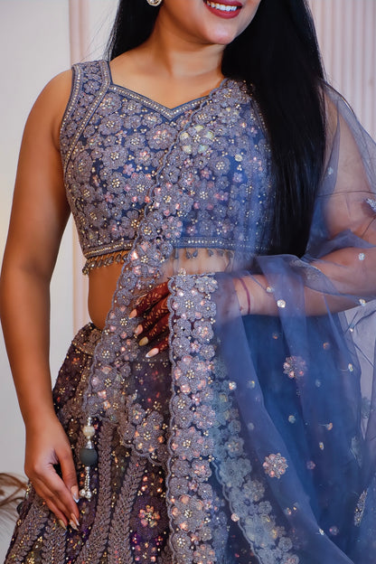 Blue Lehenga Set