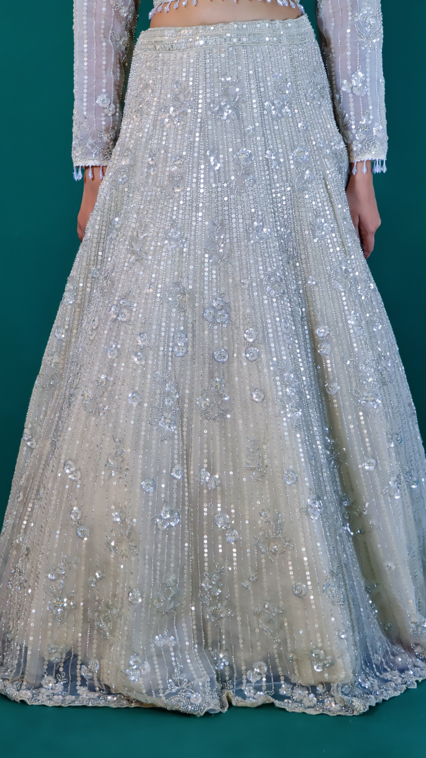 Powder Blue Lehenga