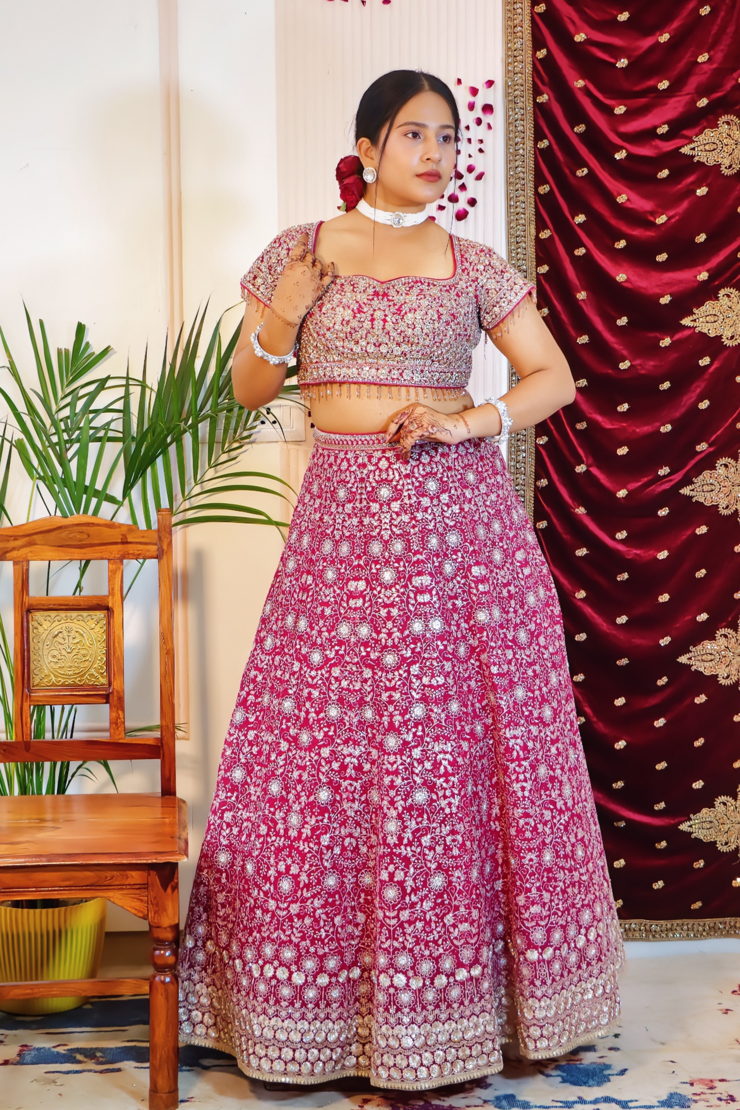 Rose Toned Lehenga