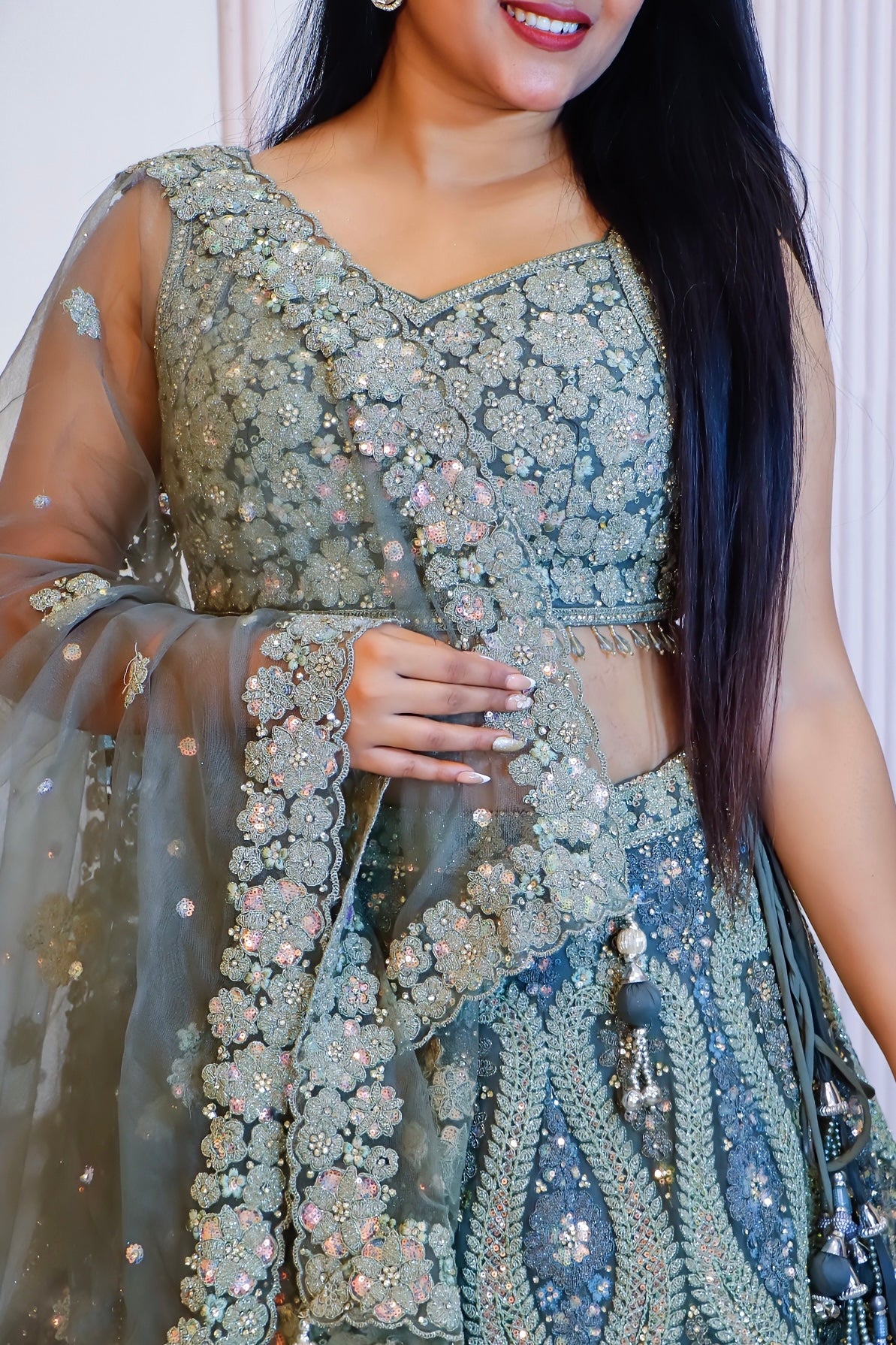 Heena Green Lehenga Set