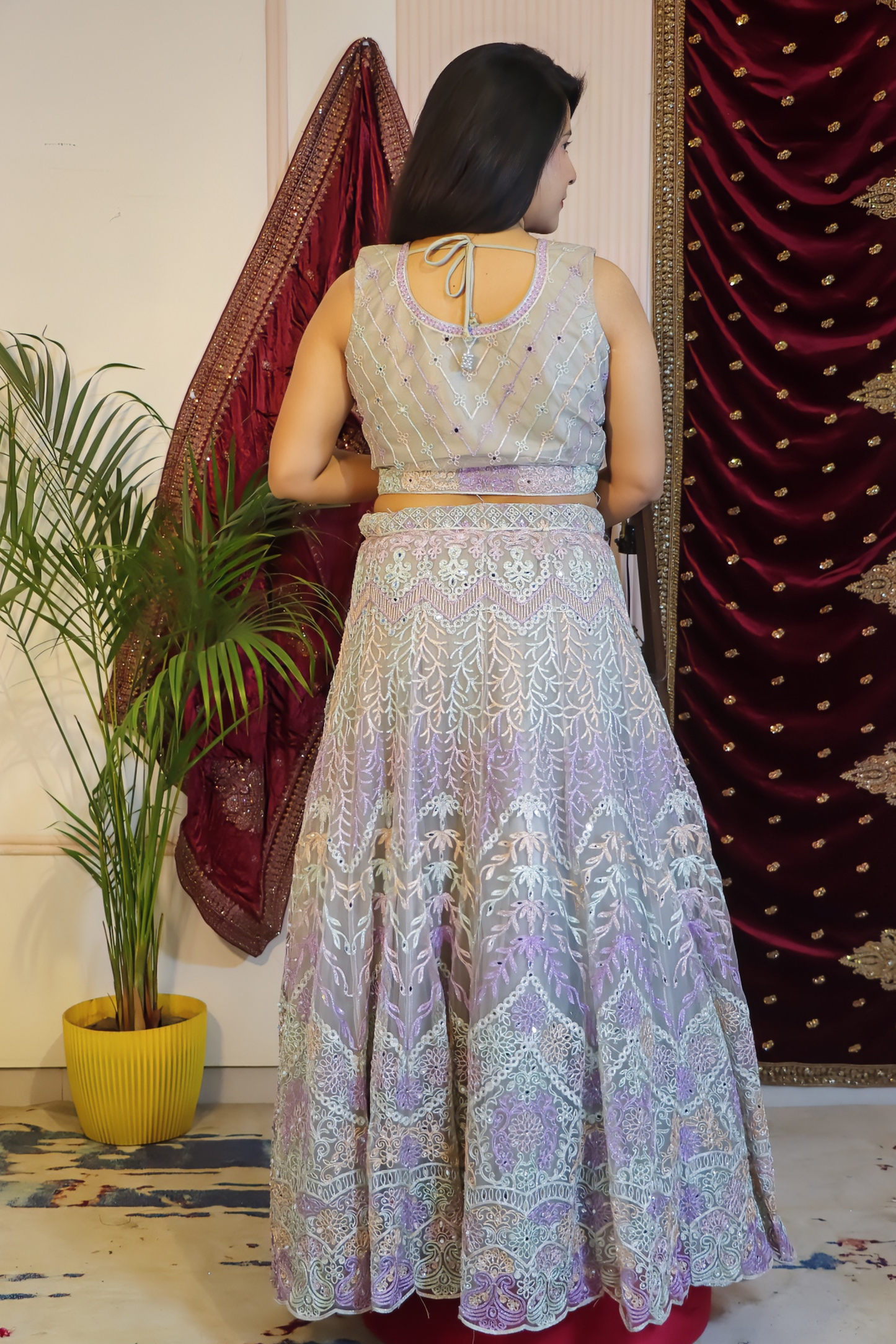 Powder Blue Lehenga