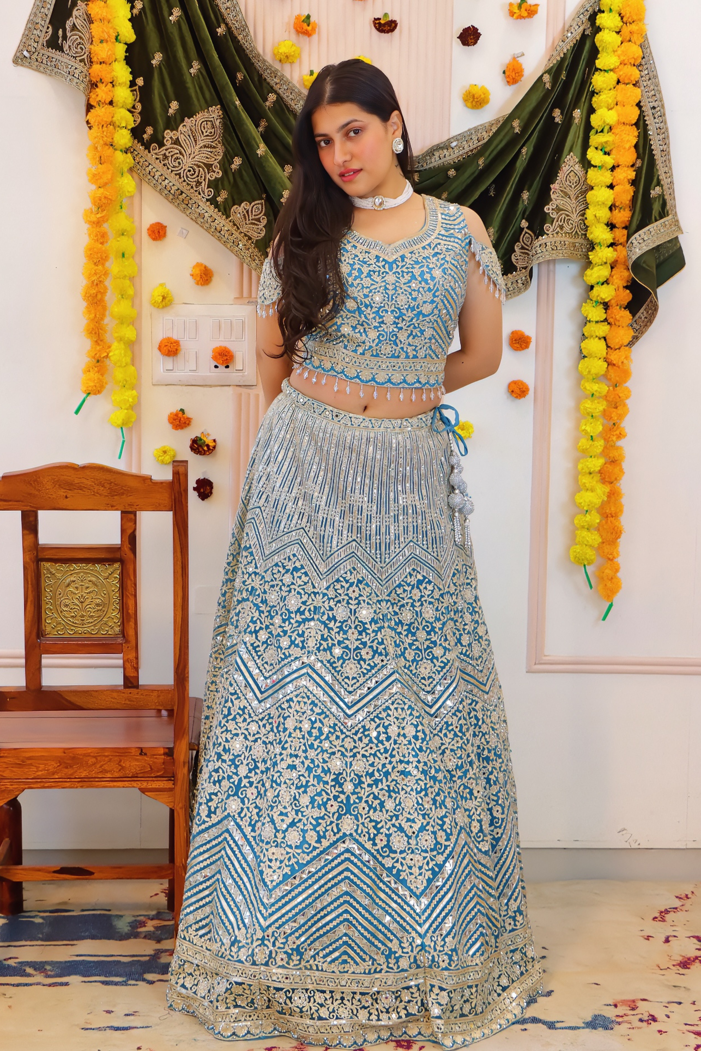 Blue Lehenga