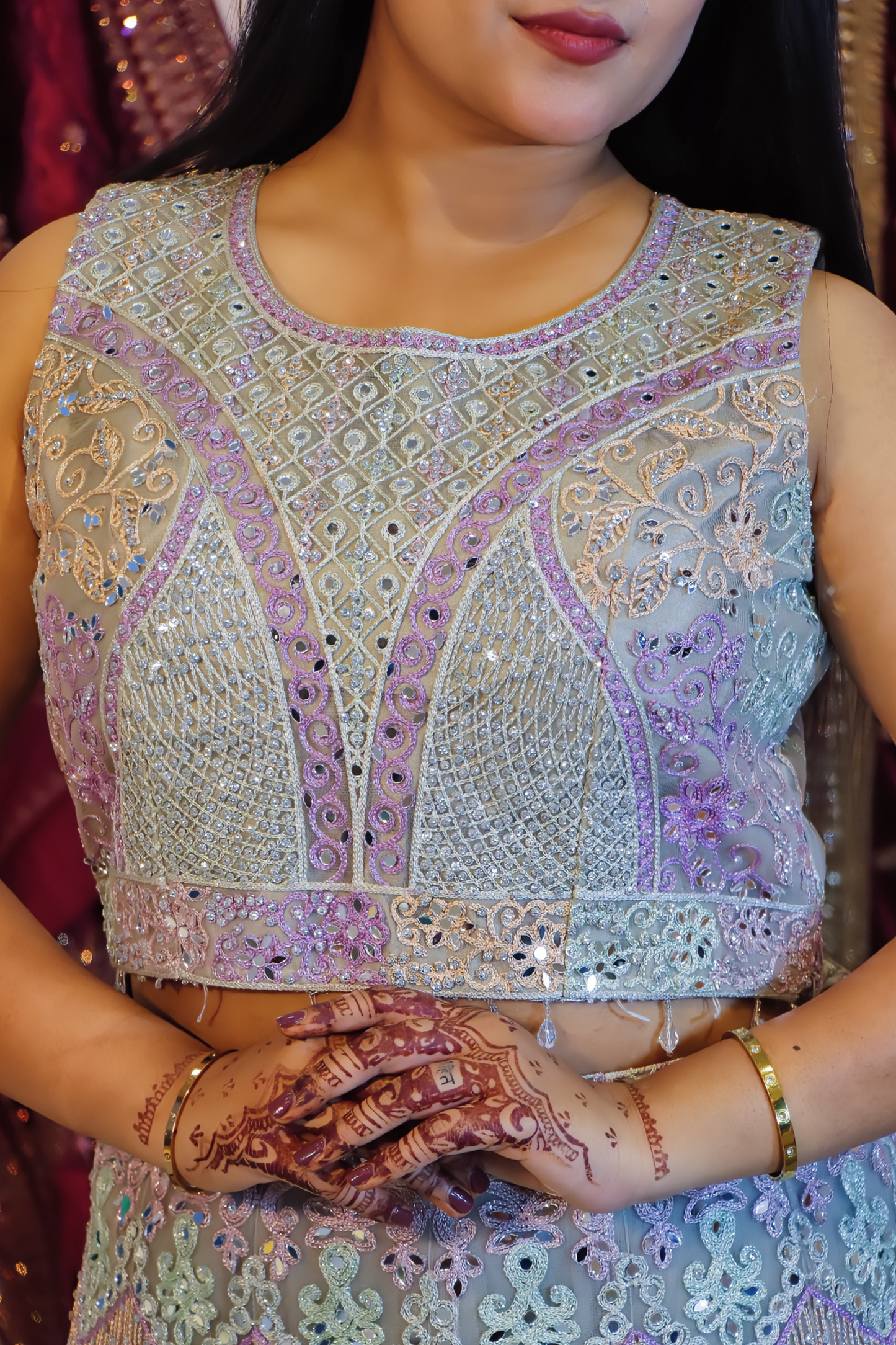 Powder Blue Lehenga