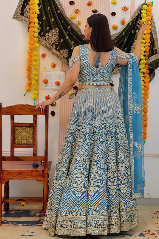 Blue Lehenga