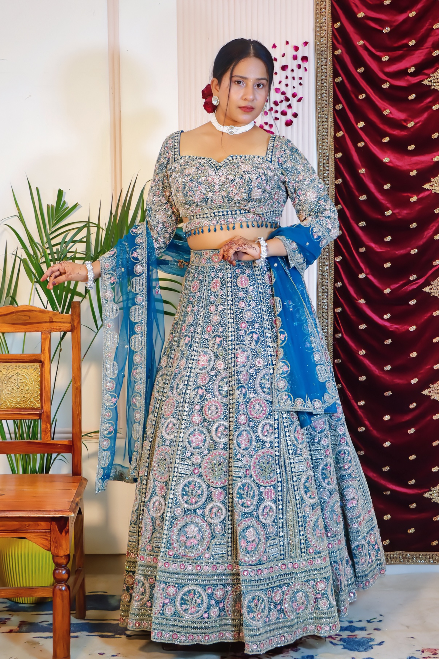 Blue Lehenga