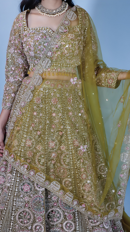 Heena Green Bridal Lehenga