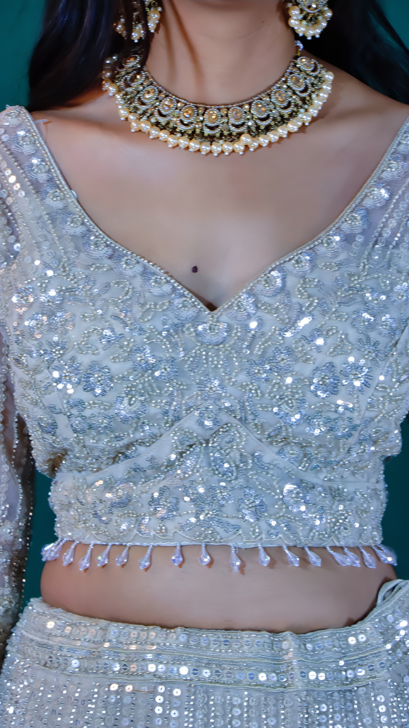 Powder Blue Lehenga