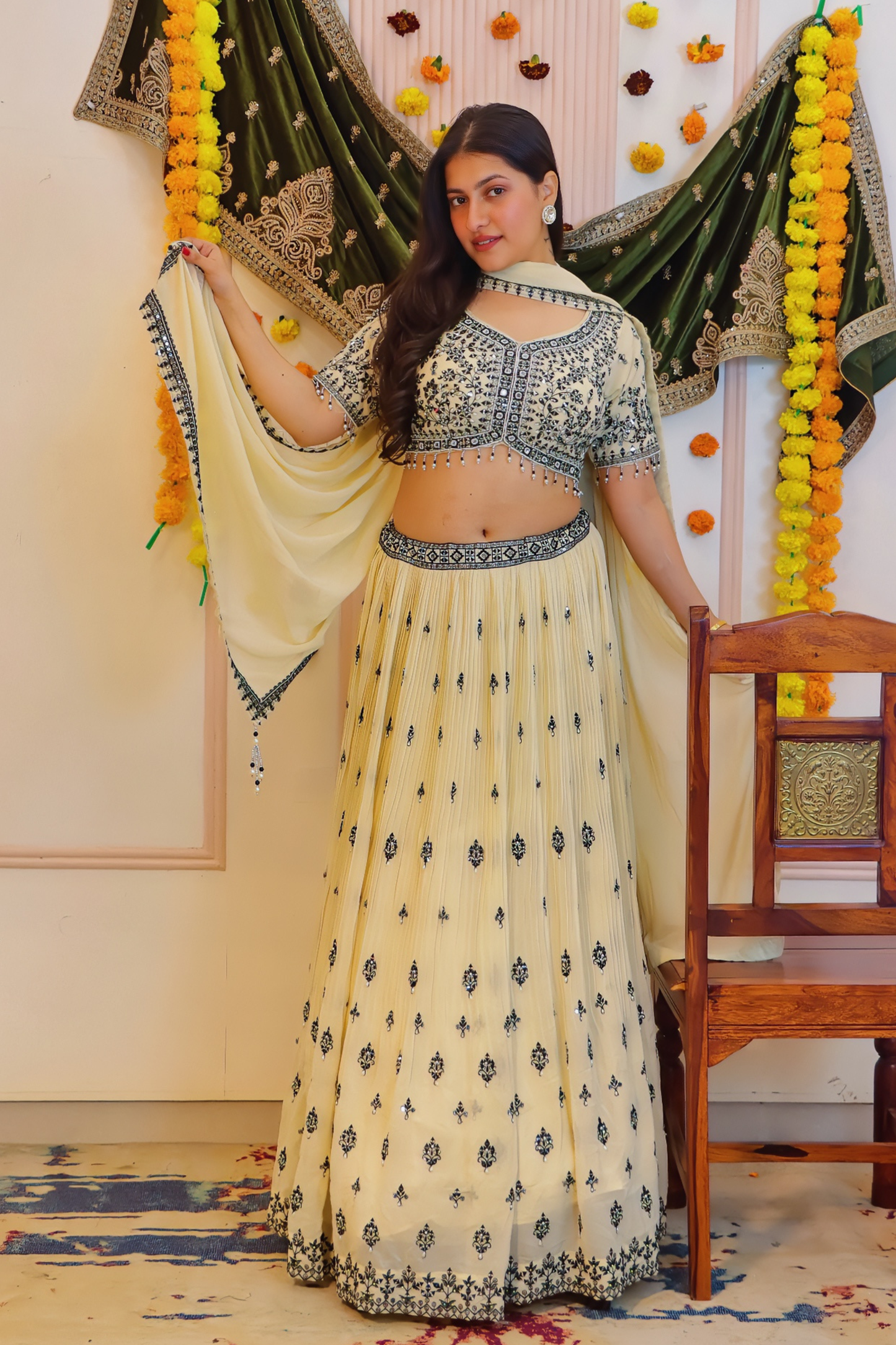 Ivory Lehenga