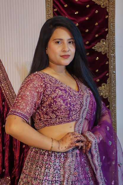 Regal Amethyst Lehenga