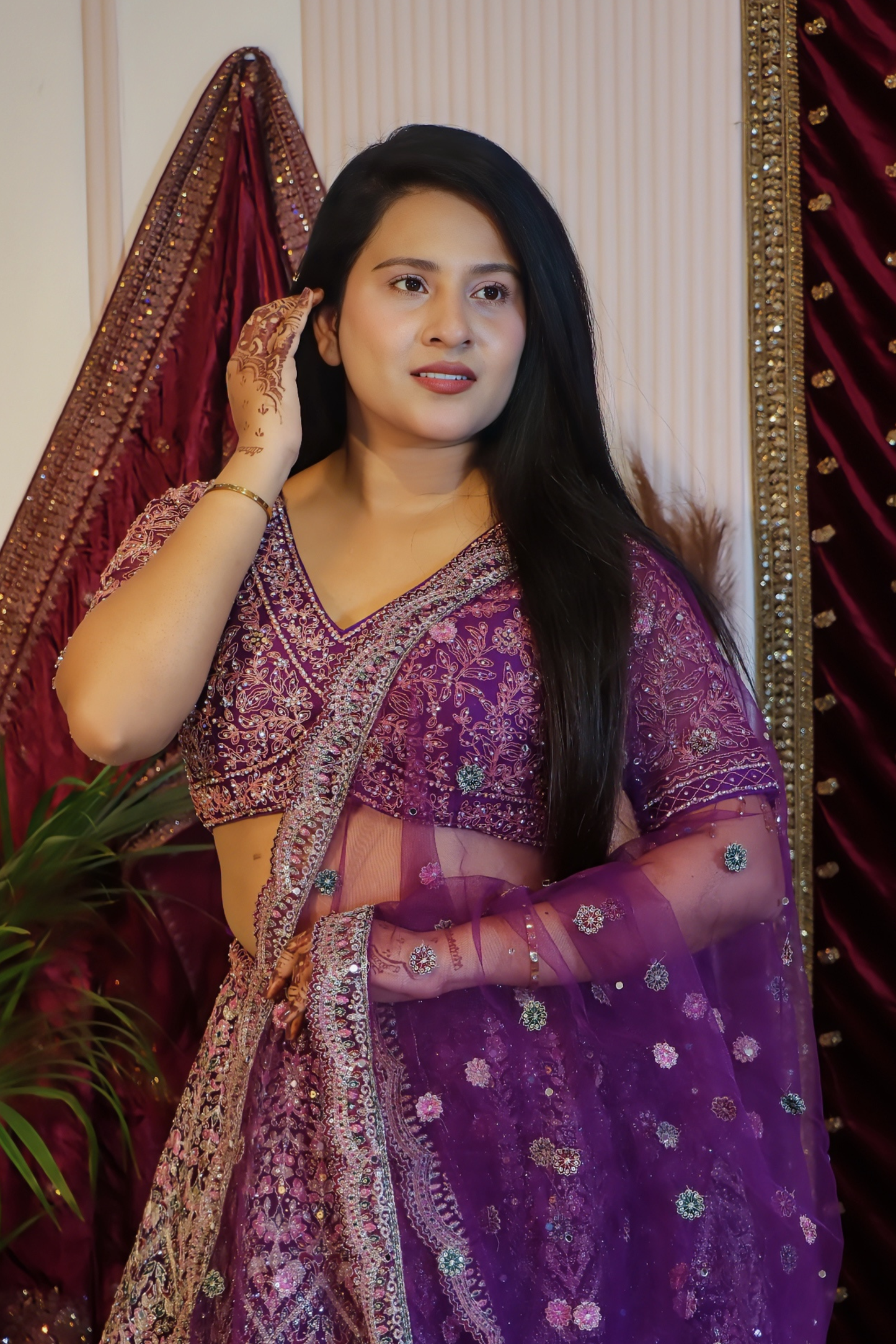 Regal Amethyst Lehenga